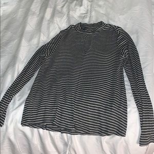 S SO long sleeve striped sweater